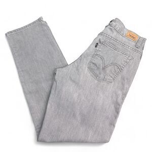 Levi's 550 Jeans Womens Size 8 Relaxed Fit Tapered Leg Charcoal Gray Stretch